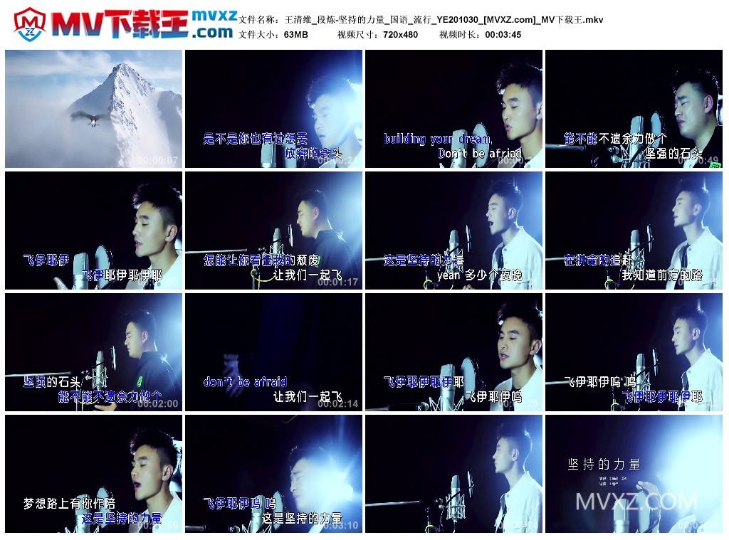 王清维_段炼-坚持的力量_国语_流行_YE201030